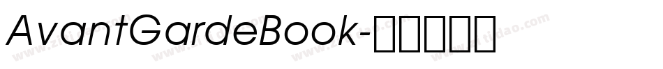 AvantGardeBook字体转换