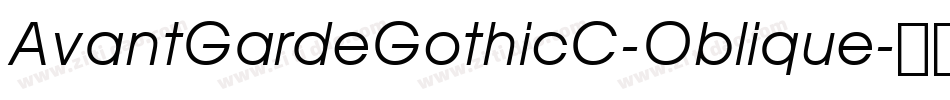 AvantGardeGothicC-Oblique字体转换