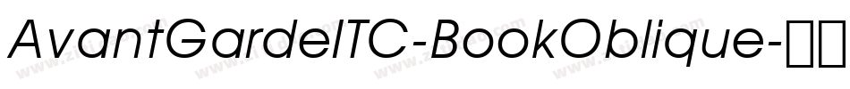 AvantGardeITC-BookOblique字体转换