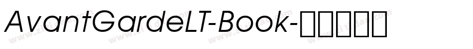 AvantGardeLT-Book字体转换