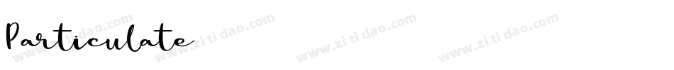 Particulate字体转换