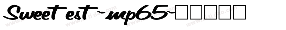 Sweetest-mp65字体转换