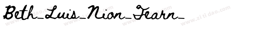 Beth-Luis-Nion-Fearn字体转换
