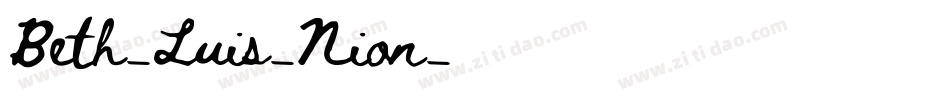 Beth-Luis-Nion字体转换