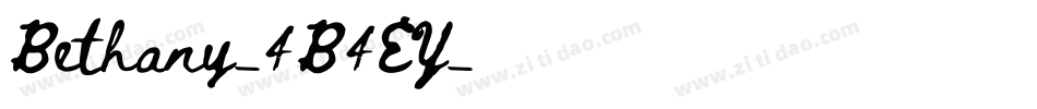 Bethany-4B4EY字体转换