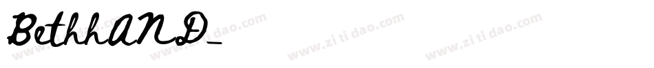BethhAND字体转换