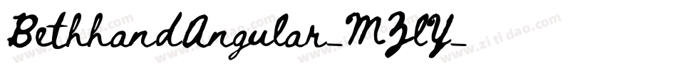 BethhandAngular-MZlY字体转换