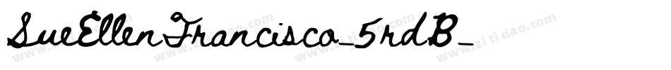 SueEllenFrancisco-5rdB字体转换