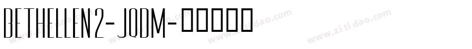 BethEllen2-JqDm字体转换