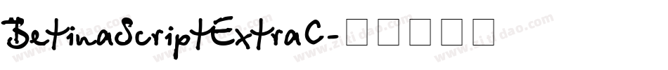 BetinaScriptExtraC字体转换