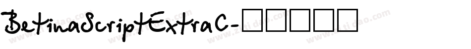 BetinaScriptExtraC字体转换