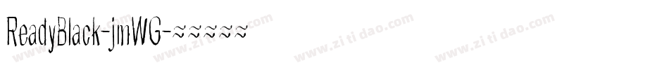 ReadyBlack-jmWG字体转换