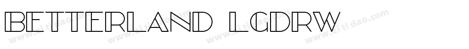 BetterLand-lgdrw字体转换