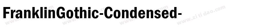 FranklinGothic-Condensed字体转换