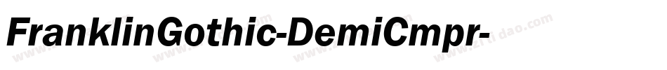 FranklinGothic-DemiCmpr字体转换