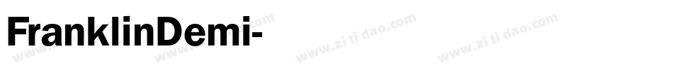 FranklinDemi字体转换