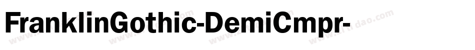 FranklinGothic-DemiCmpr字体转换
