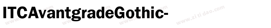 ITCAvantgradeGothic字体转换