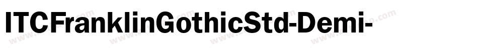 ITCFranklinGothicStd-Demi字体转换