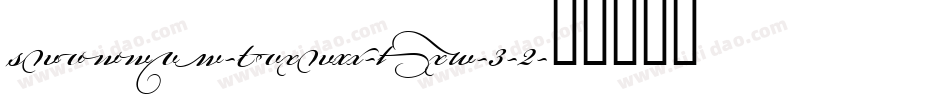 Bickham-Script-Pro-3-2字体转换