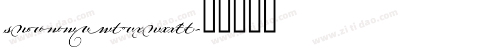 BickhamScriptMM字体转换