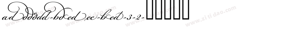 Bickham-Script-Pro-3-2字体转换