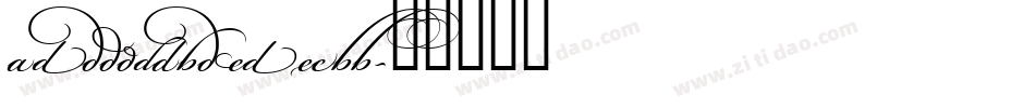 BickhamScriptMM字体转换