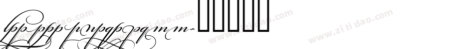 BickhamScriptMM字体转换