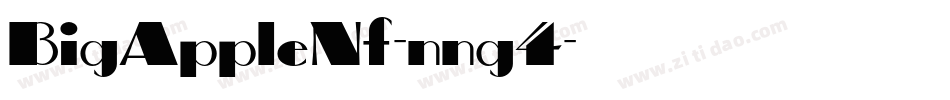 BigAppleNf-nng4字体转换