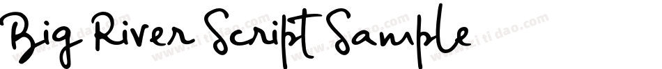 Big-River-Script-Sample字体转换