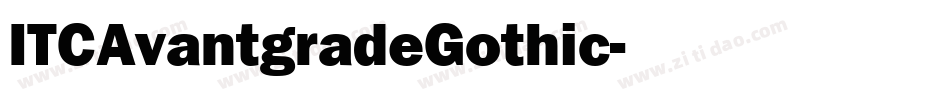 ITCAvantgradeGothic字体转换