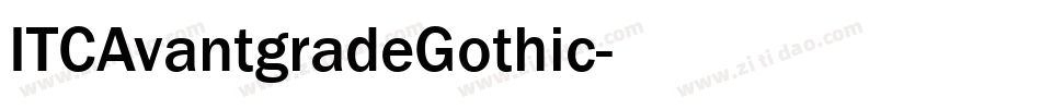 ITCAvantgradeGothic字体转换