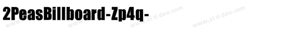2PeasBillboard-Zp4q字体转换