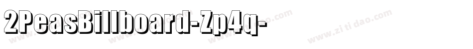 2PeasBillboard-Zp4q字体转换