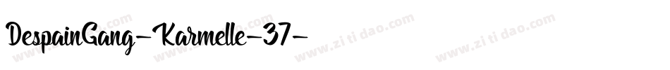 DespainGang-Karmelle-37字体转换