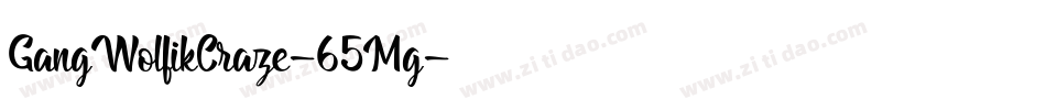 GangWolfikCraze-65Mg字体转换