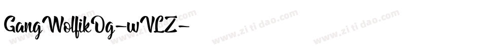 GangWolfikOg-wVLZ字体转换