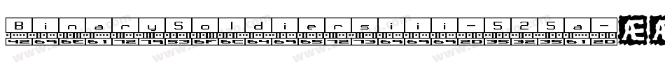 BinarySoldiersiii-525a字体转换