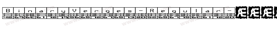 BinaryVerges-Regular字体转换 BinaryVerges-Regular字体转换