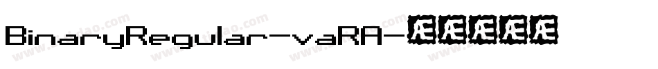 BinaryRegular-vaRA字体转换