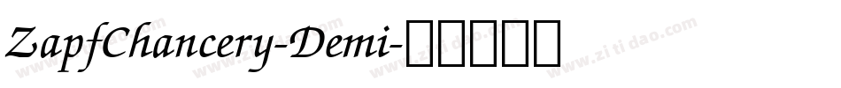 ZapfChancery-Demi字体转换