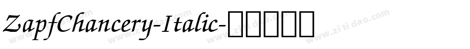 ZapfChancery-Italic字体转换