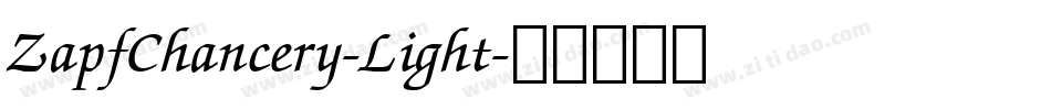 ZapfChancery-Light字体转换