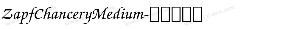 ZapfChanceryMedium字体转换