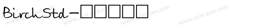BirchStd字体转换
