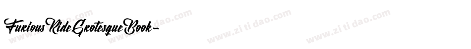 FuriousRideGrotesqueBook字体转换