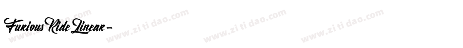 FuriousRideLinear字体转换