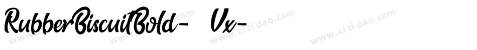 RubberBiscuitBold-51Vx字体转换