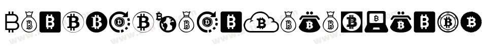 FontBitcoinColor-lnZD字体转换