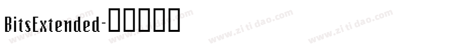 BitsExtended字体转换